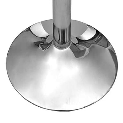 vidaXL Bar Table MDF with 1 Steel Leg High Gloss White