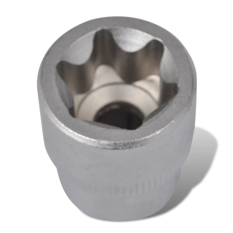 vidaXL Torx Star Socket Set 12 pcs with Clip Strip