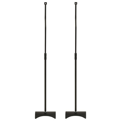 vidaXL Universal Speaker Stand 2 pcs Black