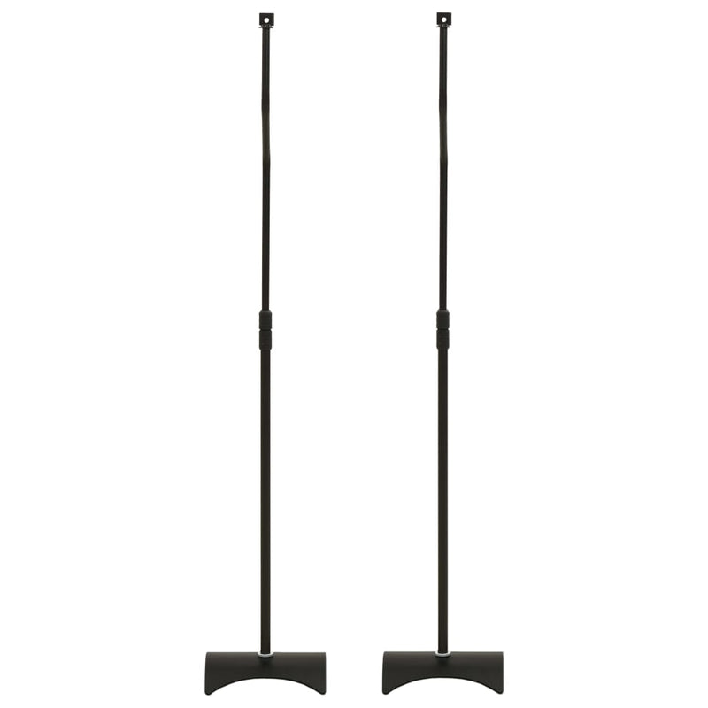 vidaXL Universal Speaker Stand 2 pcs Black