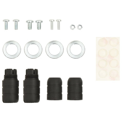 vidaXL Universal Speaker Stand 2 pcs Black