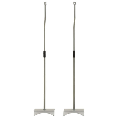 vidaXL Universal Speaker Stand 2 pcs Black