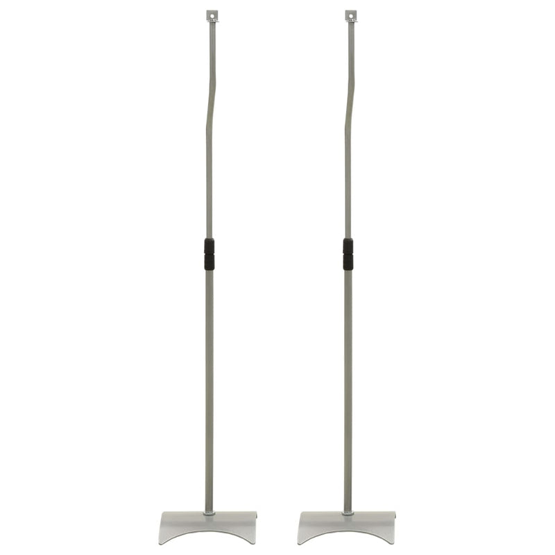 vidaXL Universal Speaker Stand 2 pcs Black
