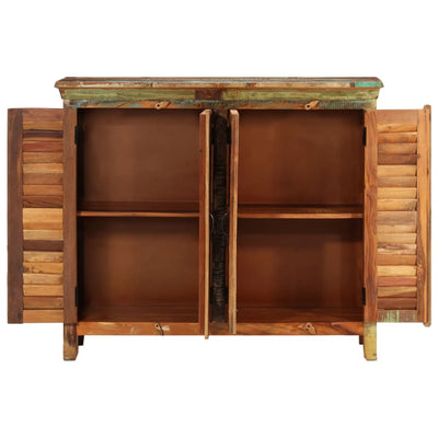 vidaXL Reclaimed Cupboard Solid Wood with 4 Doors