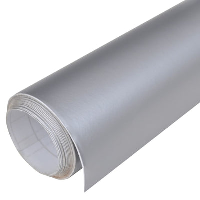 Car Film Matt Silver 200 x 152 cm Waterproof Bubble Free
