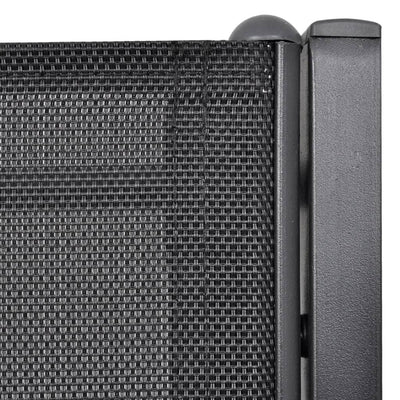 vidaXL 2 Seater Garden Bench 131 cm Steel and Textilene Black