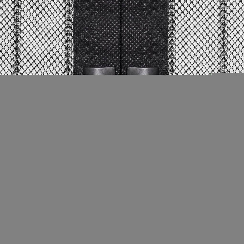 vidaXL Insect Door Curtain 210 x 100 cm 2 pcs Magnet Black