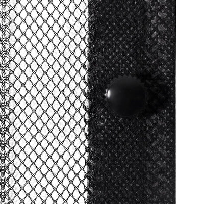vidaXL Insect Door Curtain 210 x 100 cm 2 pcs Magnet Black