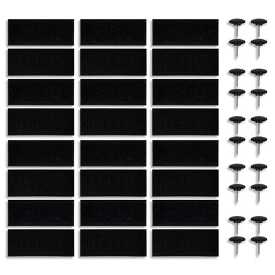 vidaXL Insect Door Curtain 210 x 100 cm 2 pcs Magnet Black