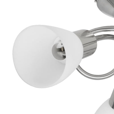 vidaXL Ceiling Lamp with Glass Shades for 3 E14 Bulbs