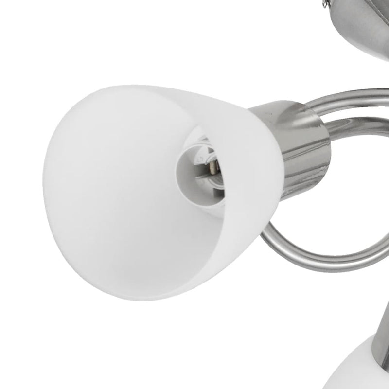 vidaXL Ceiling Lamp with Glass Shades for 3 E14 Bulbs