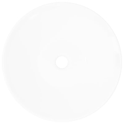 vidaXL Bathroom Porcelain Ceramic Sink Art Basin Bowl White