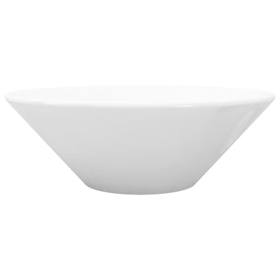 vidaXL Bathroom Porcelain Ceramic Sink Art Basin Bowl White