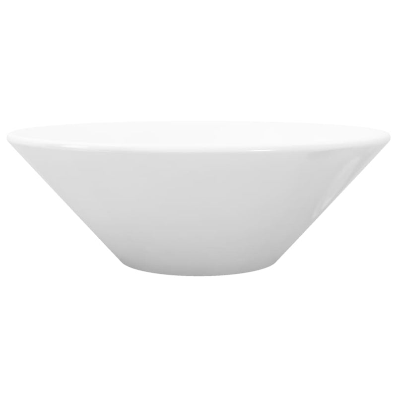 vidaXL Bathroom Porcelain Ceramic Sink Art Basin Bowl White