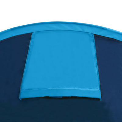 vidaXL Camping Tent 4 Persons Navy Blue/Light Blue