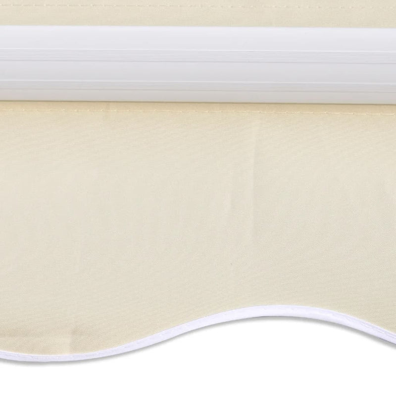 vidaXL Awning Top Sunshade Canvas Cream 3x2.5m