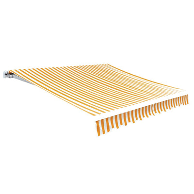 vidaXL Awning Top Sunshade Canvas Sunflower Yellow & White 6 x 3 m (Frame Not Included)