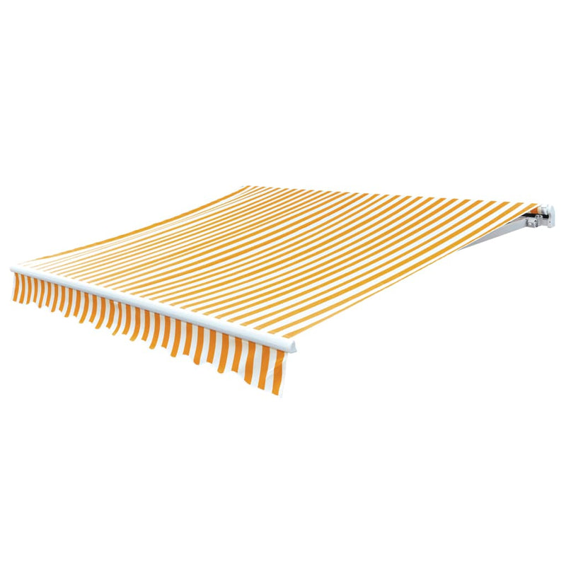 vidaXL Awning Top Sunshade Canvas Sunflower Yellow & White 6 x 3 m (Frame Not Included)
