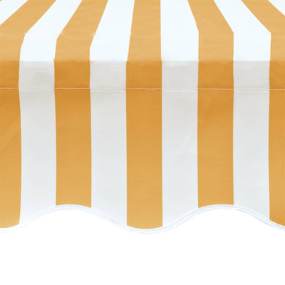 vidaXL Awning Top Sunshade Canvas Sunflower Yellow & White 6 x 3 m (Frame Not Included)