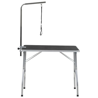 vidaXL Bath Grooming Table for Dogs Cats Pets Adjustable 1 Loop