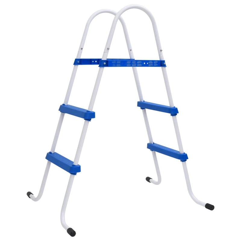 vidaXL Steel Frame Pool Ladder Non-Slip Steps 84 cm