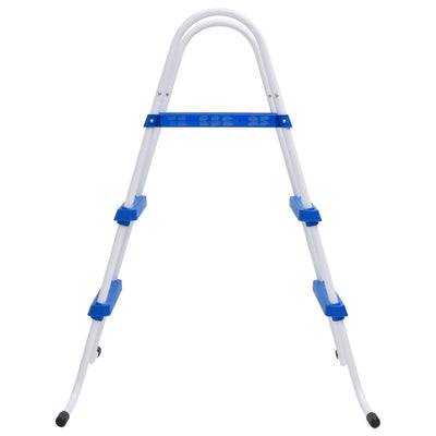 vidaXL Steel Frame Pool Ladder Non-Slip Steps 84 cm