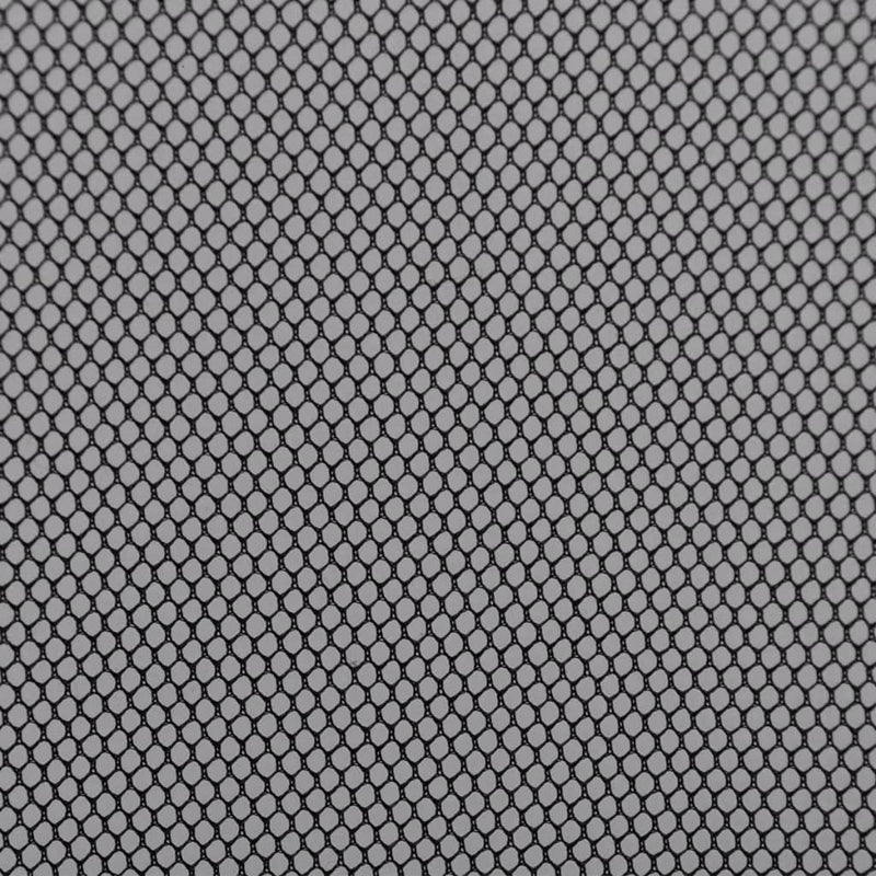 Insect Door Screen 4-Piece Mesh Curtain 220 x 100 cm Black Polyester