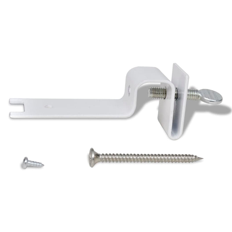 vidaXL Outdoor Solar Lamp Set 6 pcs Fence Light Gutter Light Black