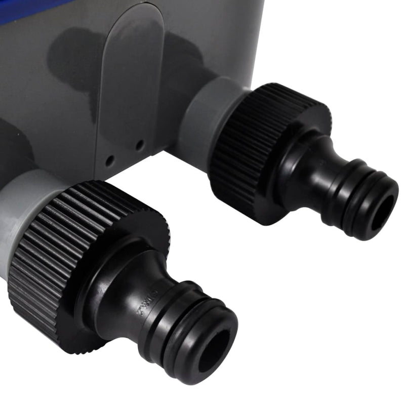 vidaXL Garden Electronic Automatic Water Timer Irrigation Timer Double Outlet