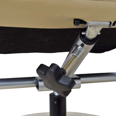 vidaXL Armchair with Footrest Cream White Faux Leather