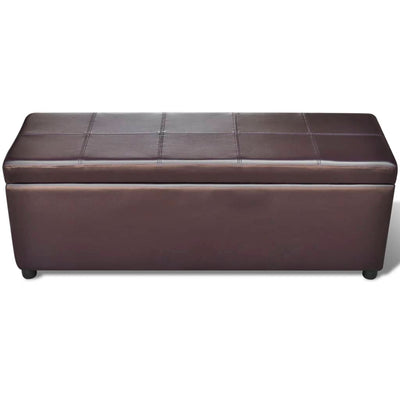 vidaXL Long Storage Bench Wood Black