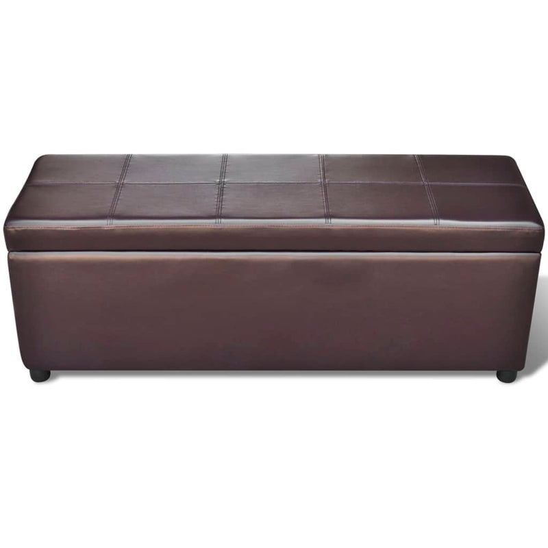 vidaXL Long Storage Bench Wood Black