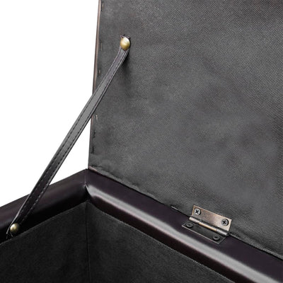 vidaXL Long Storage Bench Wood Black