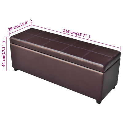 vidaXL Long Storage Bench Wood Black
