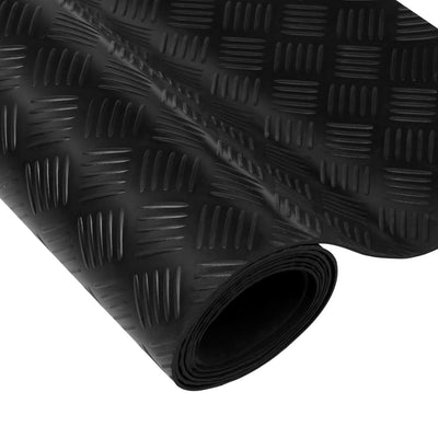 vidaXL Rubber Floor Mat Anti-Slip 5 x 1 m Checker Plate