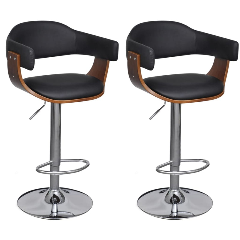 vidaXL Bar Stools 2 pcs Faux Leather