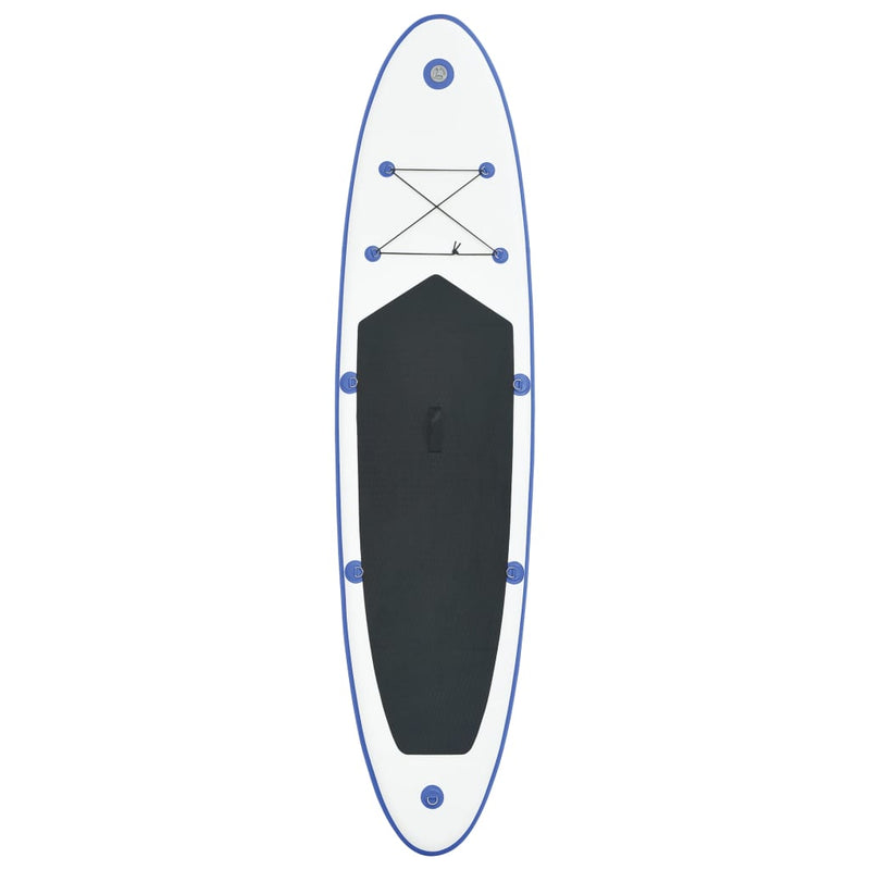 vidaXL Stand Up Paddle Board Set SUP Surfboard Inflatable Blue and White