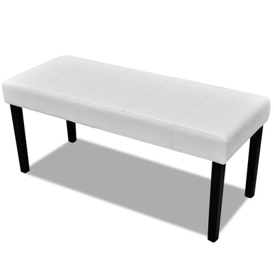 Black High Quality Artificial Leather Bench