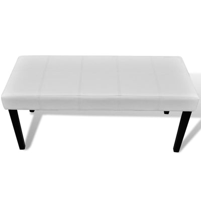 Black High Quality Artificial Leather Bench