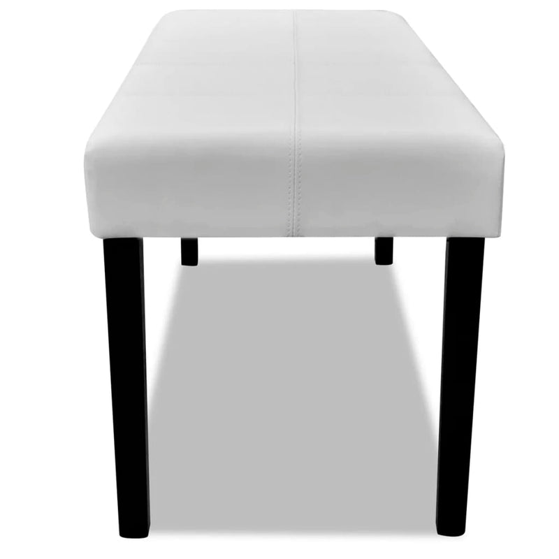 Black High Quality Artificial Leather Bench