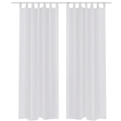 Cream Sheer Curtain 140 x 225 cm 2 pcs