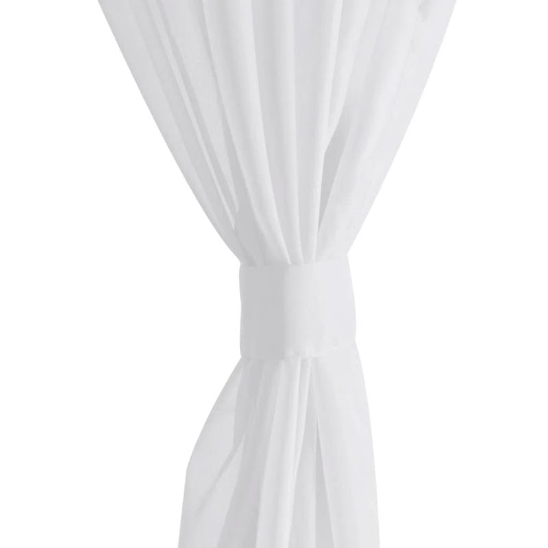 Cream Sheer Curtain 140 x 225 cm 2 pcs