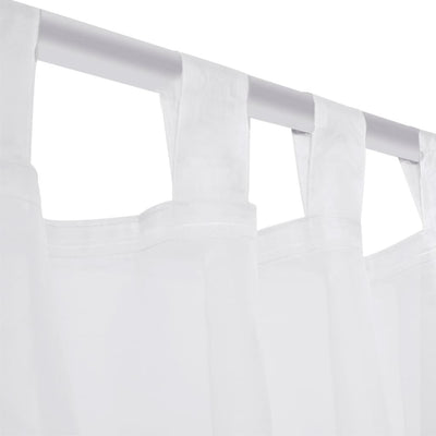 Cream Sheer Curtain 140 x 225 cm 2 pcs