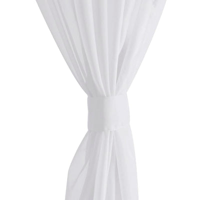 Cream Sheer Curtain 140 x 225 cm 2 pcs