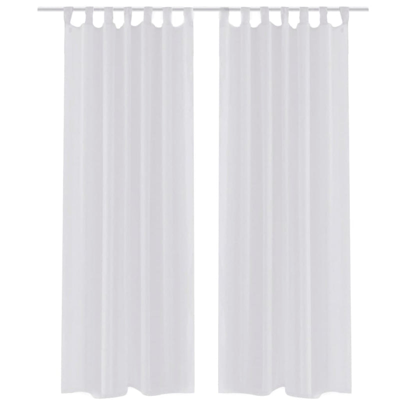 Cream Sheer Curtain 140 x 225 cm 2 pcs