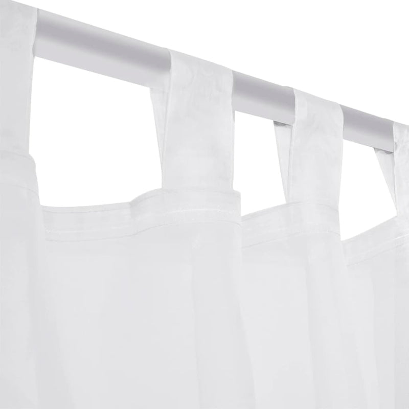 Cream Sheer Curtain 140 x 225 cm 2 pcs