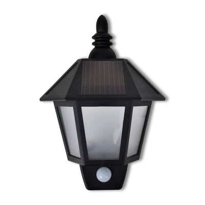 vidaXL Solar Wall Lamp with Motion Sensor 2 pcs