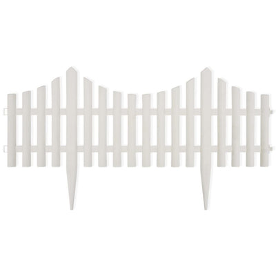 vidaXL 17 pcs Lawn Dividers 10 m Brown