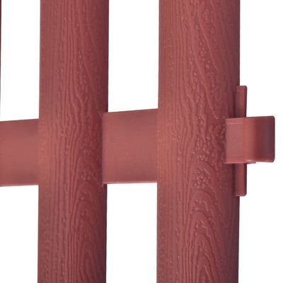 vidaXL 17 pcs Lawn Dividers 10 m Brown