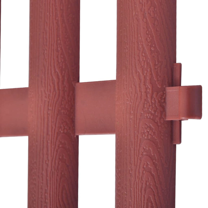 vidaXL 17 pcs Lawn Dividers 10 m Brown